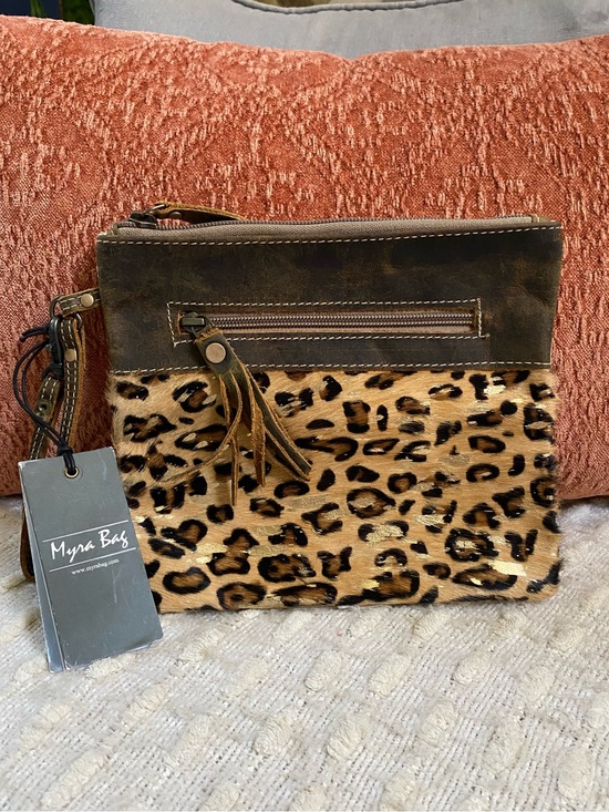Myra Bag Handbags - {Myra Bag} NWT Leopard Hair Wristlet